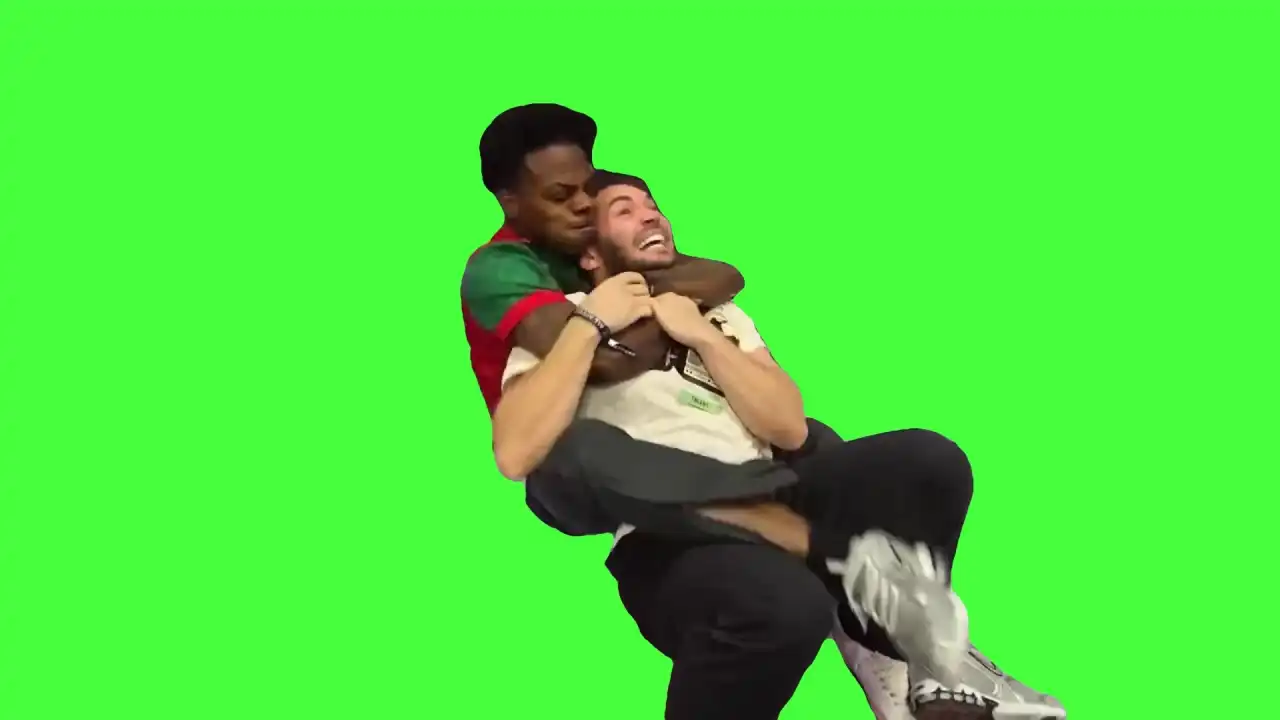 Adin Ross VS iShowSpeed green screen