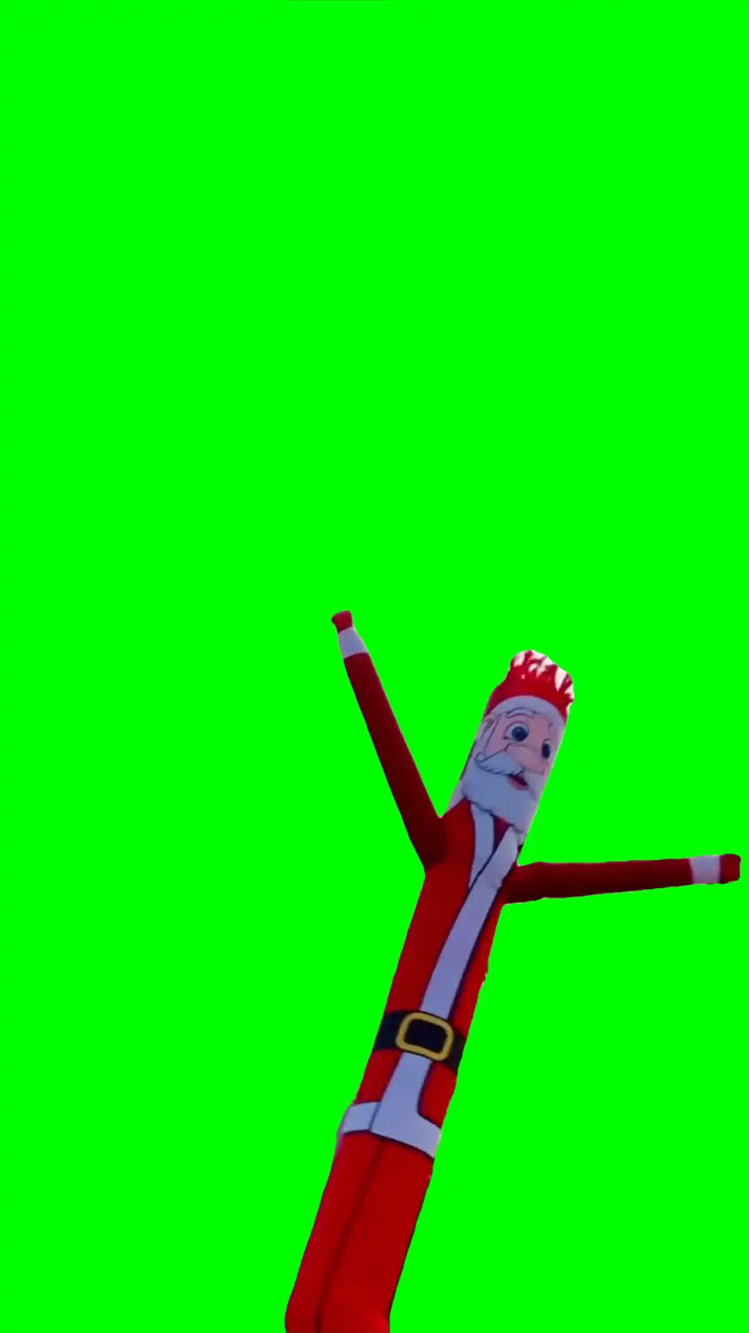 Air santa dance green screen