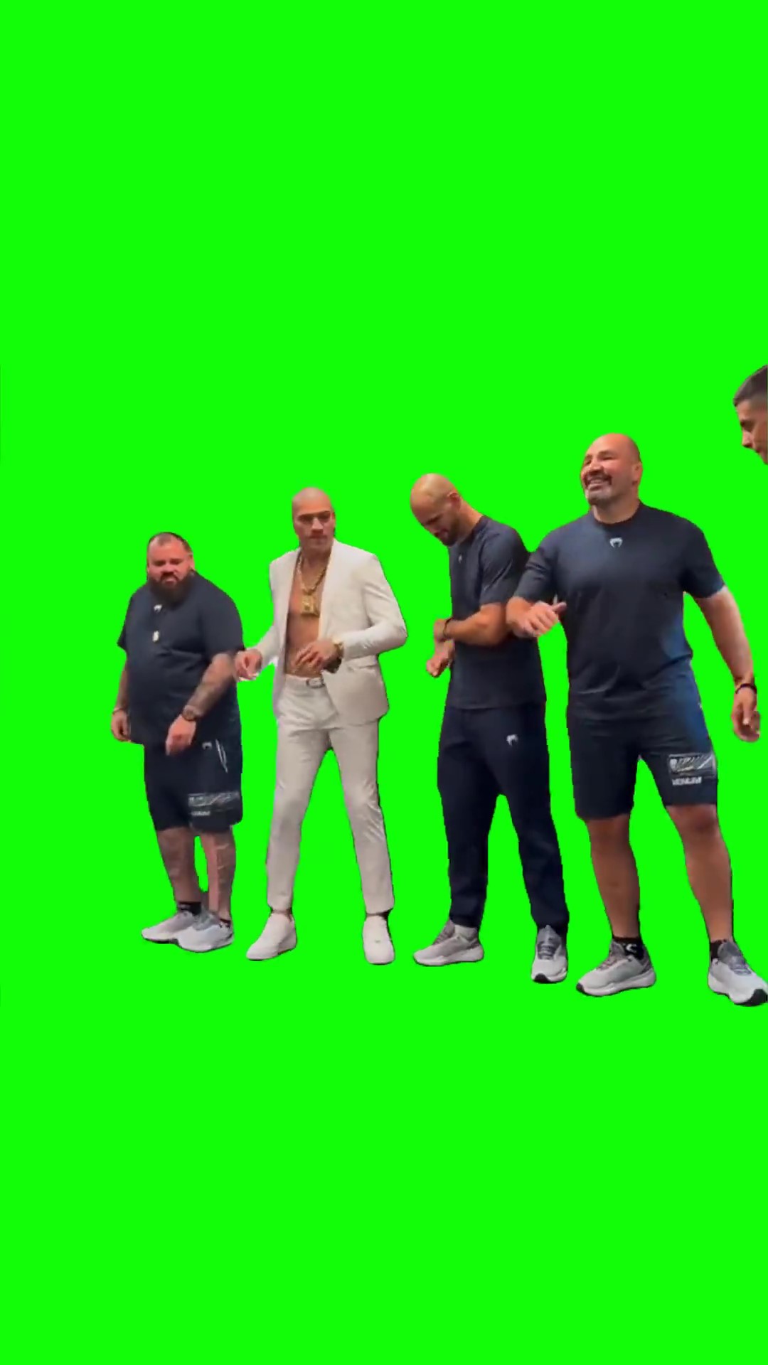 Alex Pereira and Team Dance Green Screen Meme