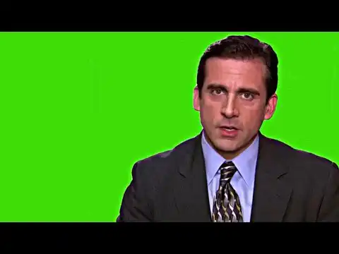 Am I a Hero Steve Carell in The Office Green Screen