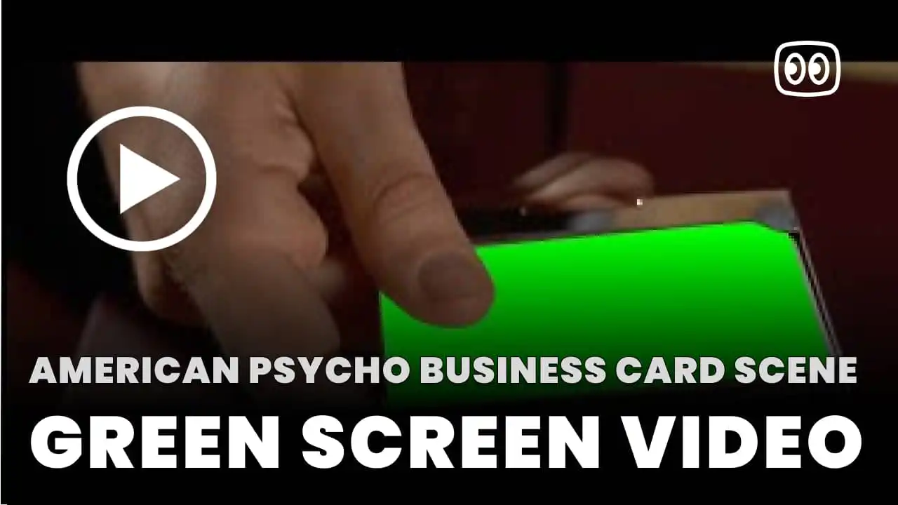 American Psycho Business Card Scene