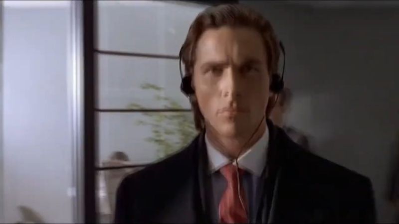American Psycho Walking Meme