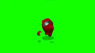 Among drip Default Dance remix green screen