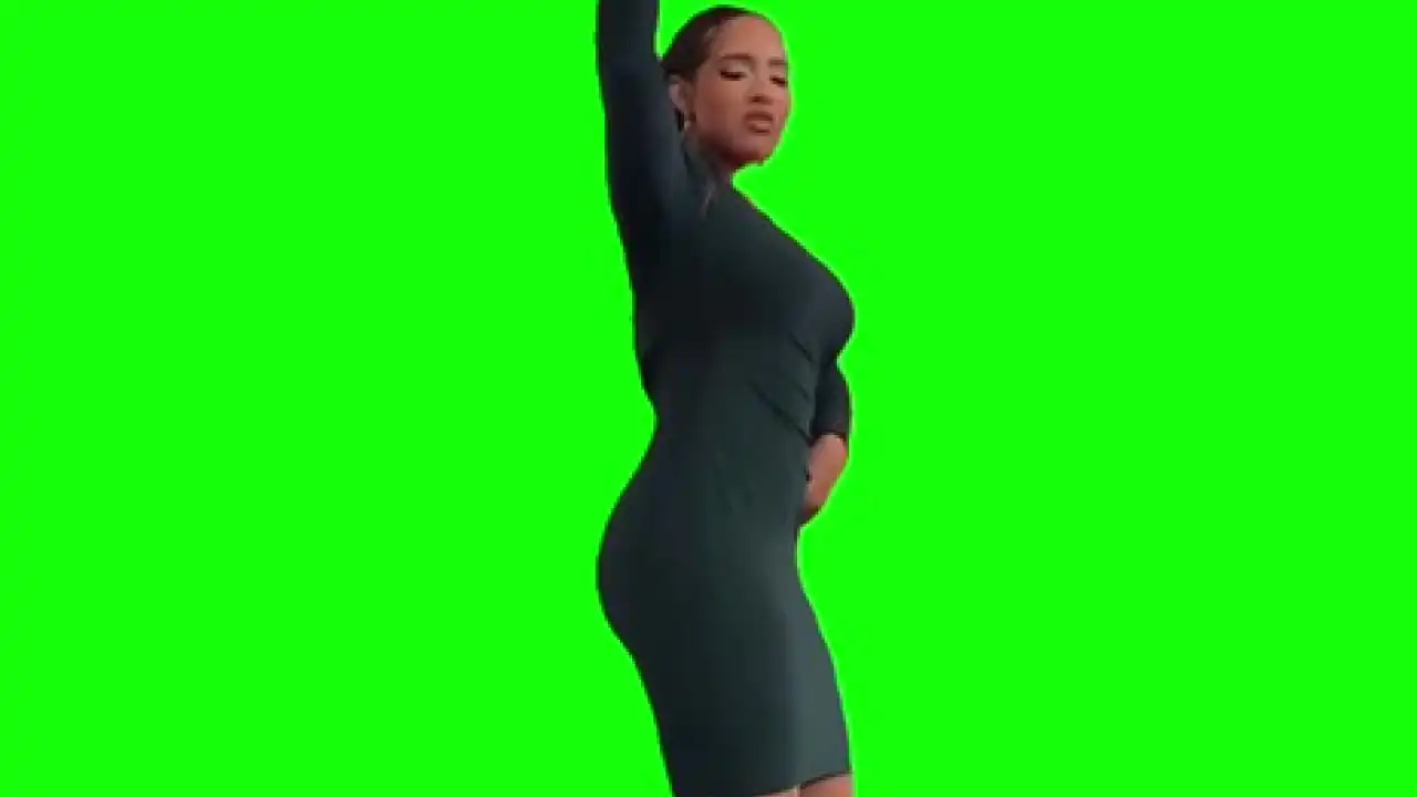 Anchor Lady Dancing to Old town road meme green screen