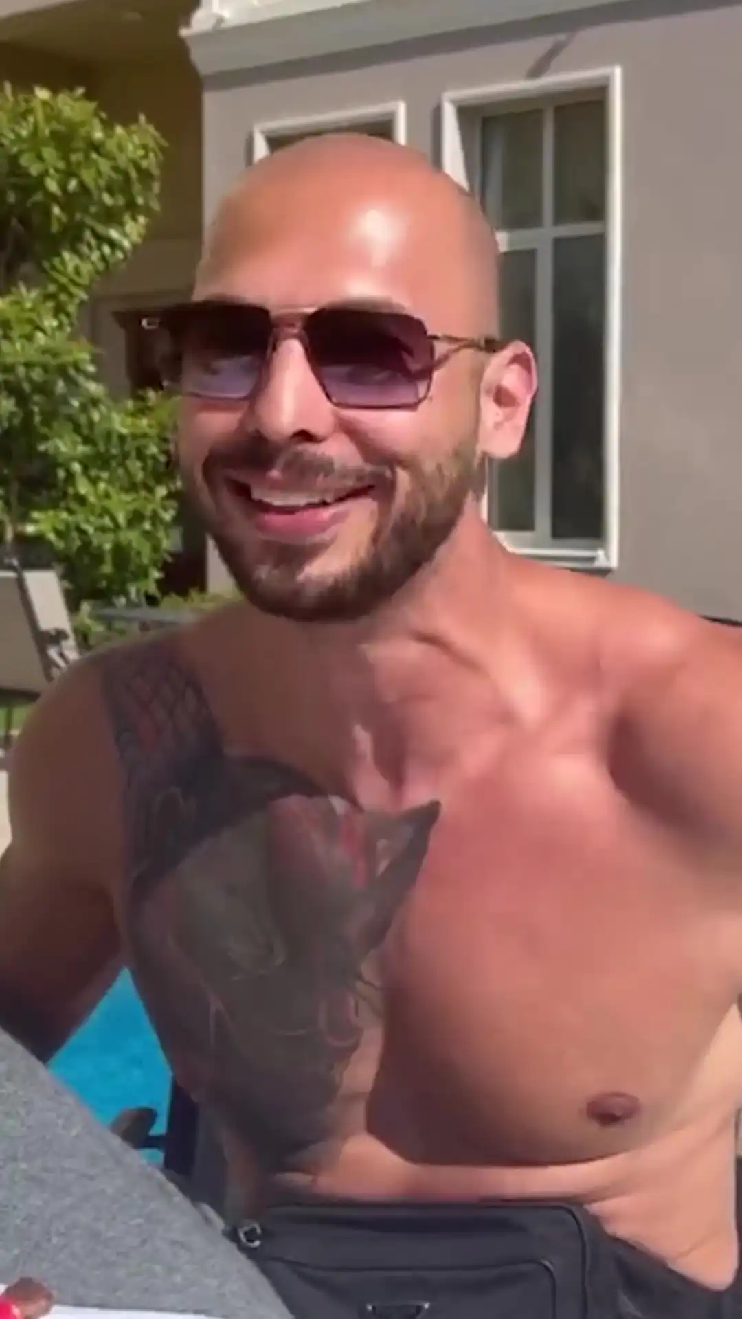 Andrew tate Someone had to flop the burgers meme