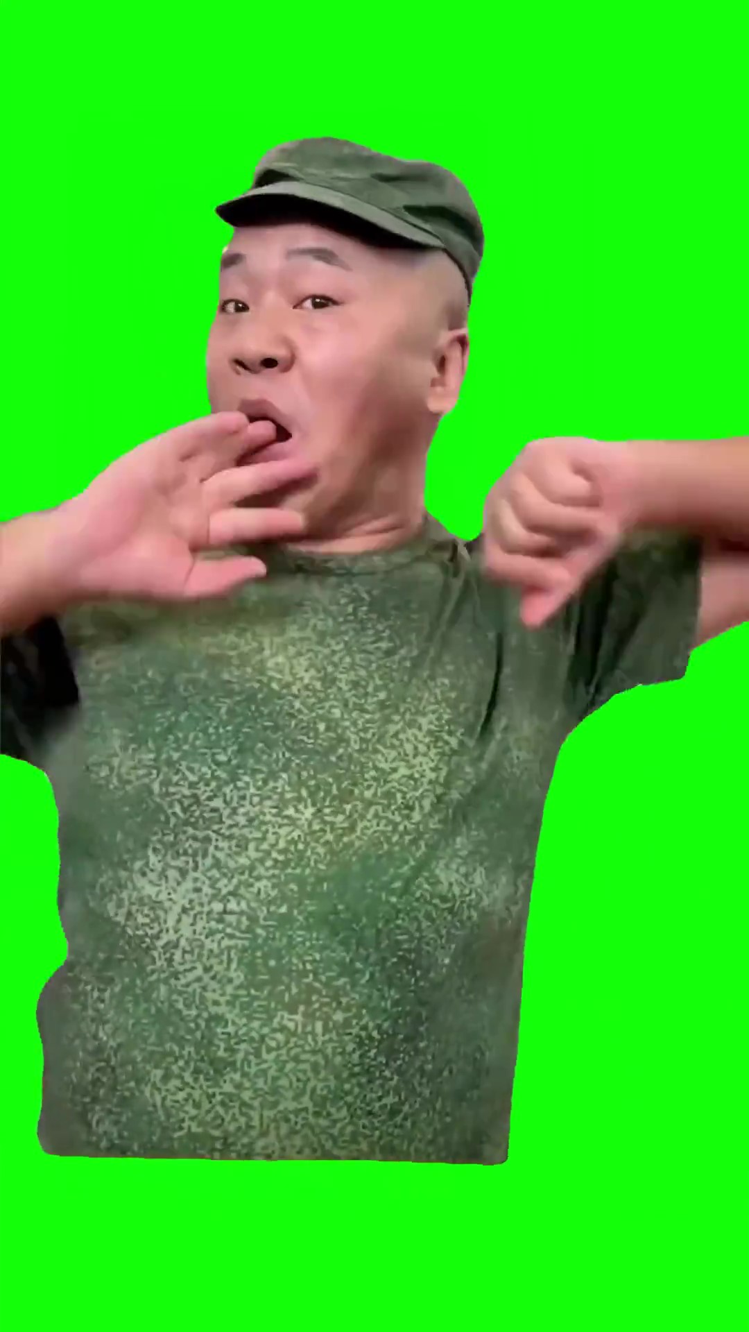 Angry Chinese guy Green Screen Meme