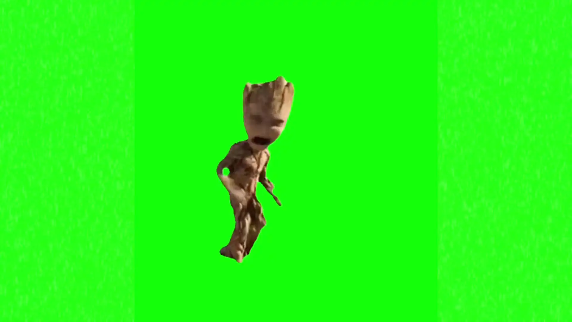 Angry Im Groot green screen