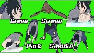 anime sasuke uchiha naruto shippuden Green Screen