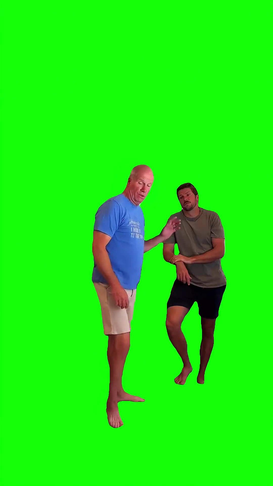 Arguing with dad meme Green Screen
