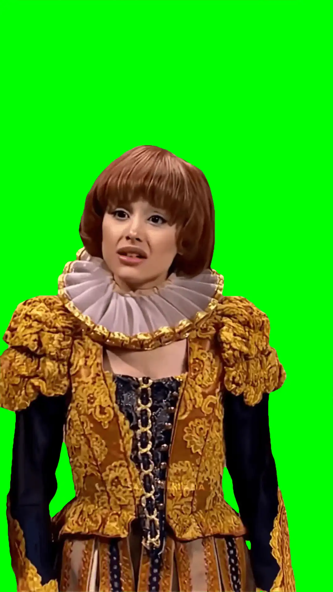 Ariana SNL Skit green screen