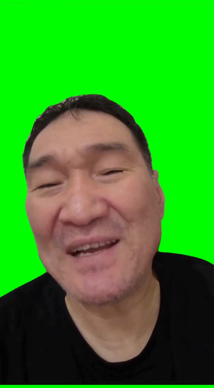 Asia Phonk Singing Guy Meme Green Screen