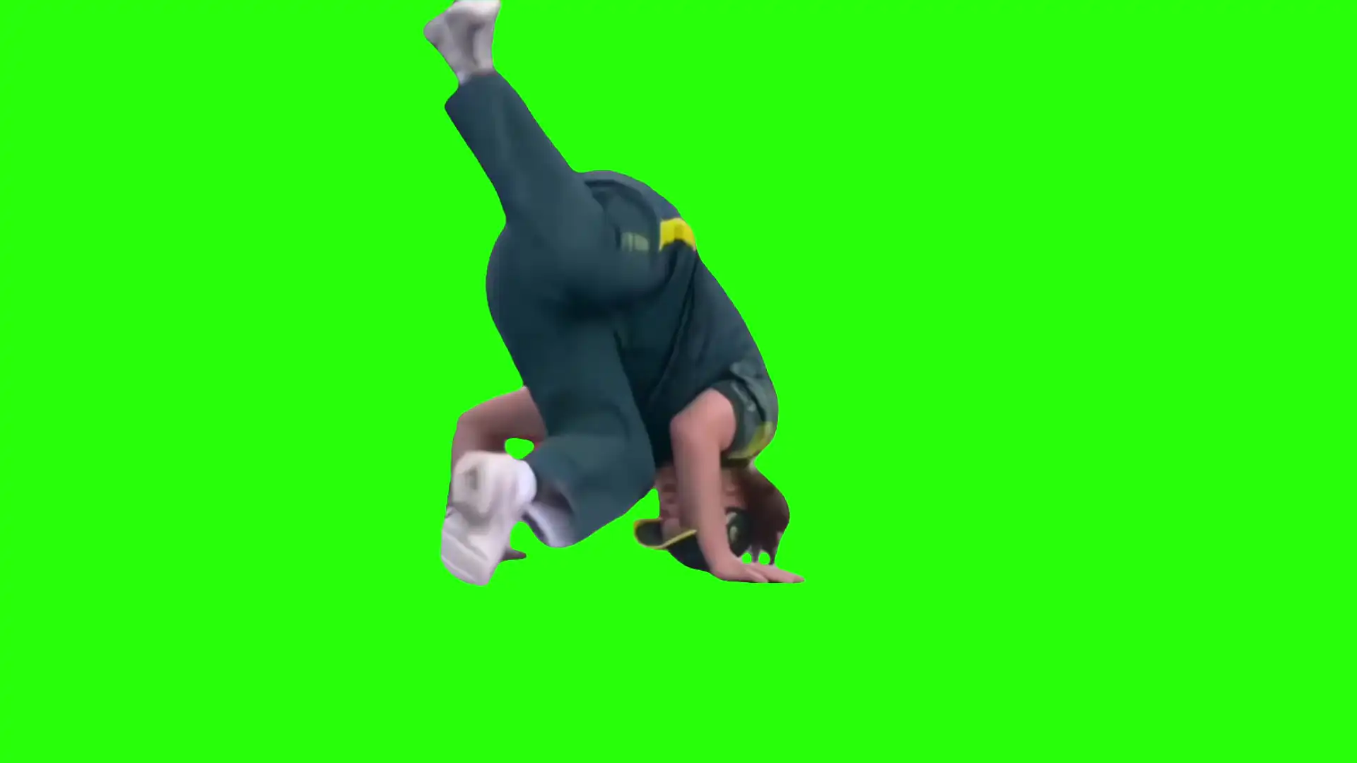 Australian Olympics breakdancing Green screen