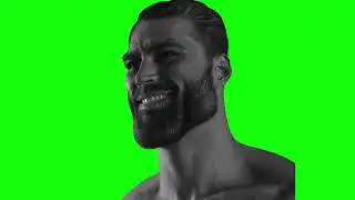Average Chad Enjoyer Green Screen