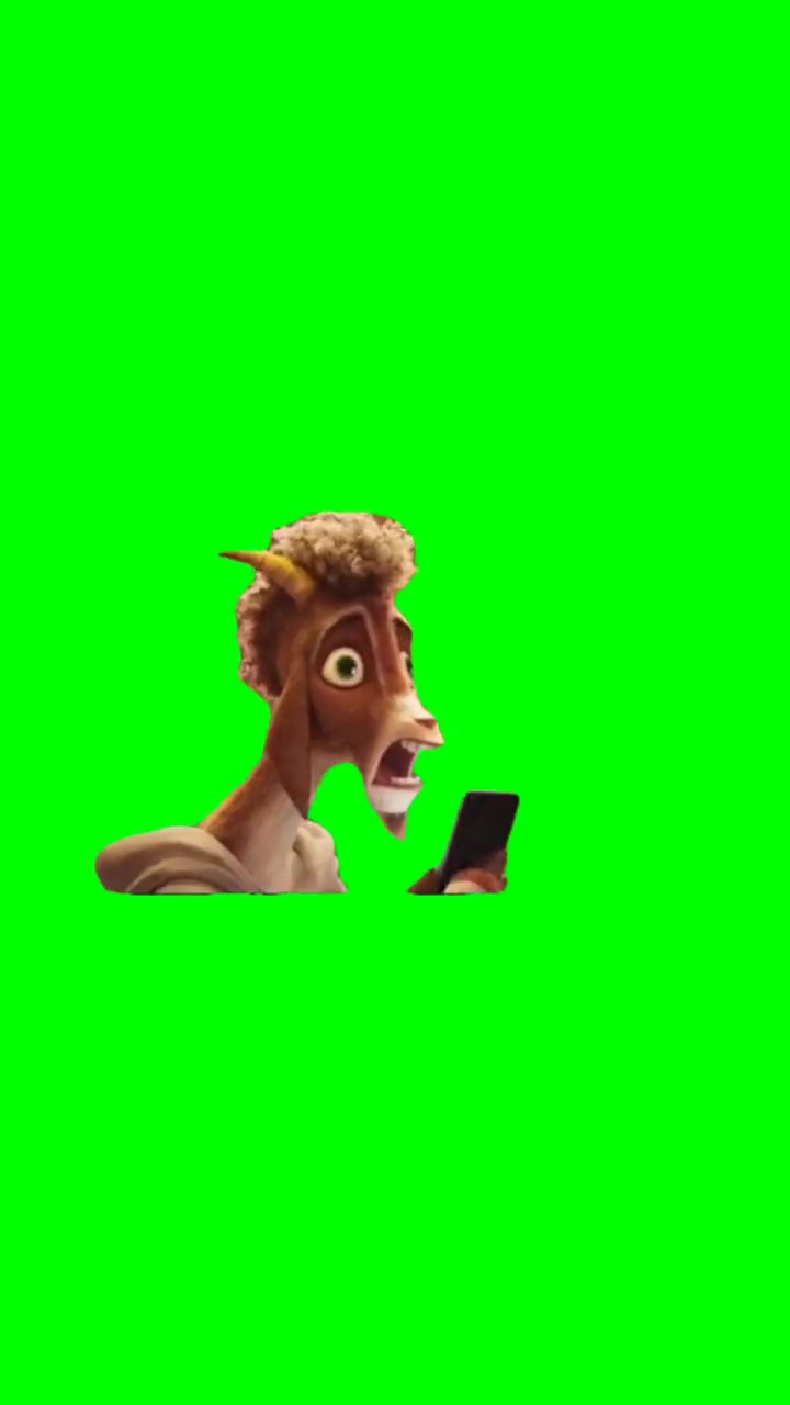 Baaaaa GOAT Movie Meme Green Screen