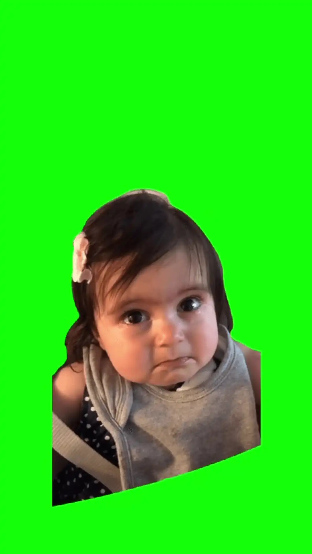 Baby Crying Meme green screen