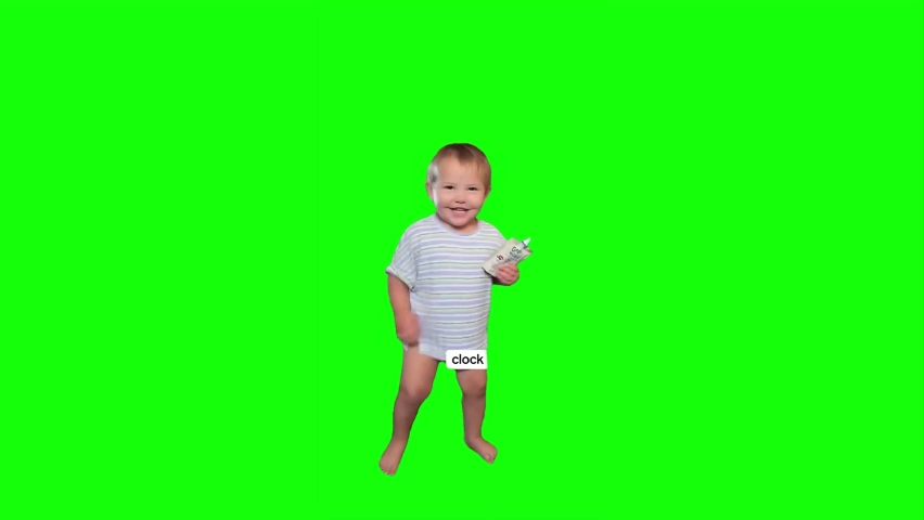 Baby Doing Clock It Green Screen Memes