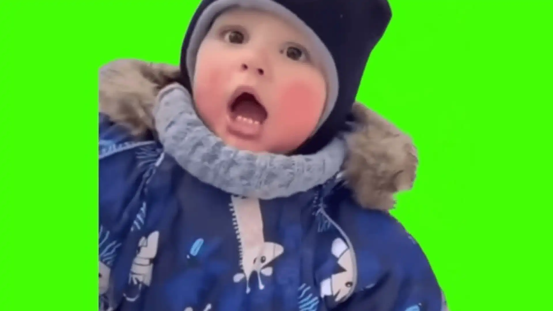 Baby Huh Meme Green Screen