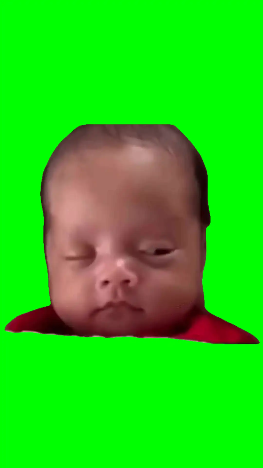 Baby waking up to party meme green screen