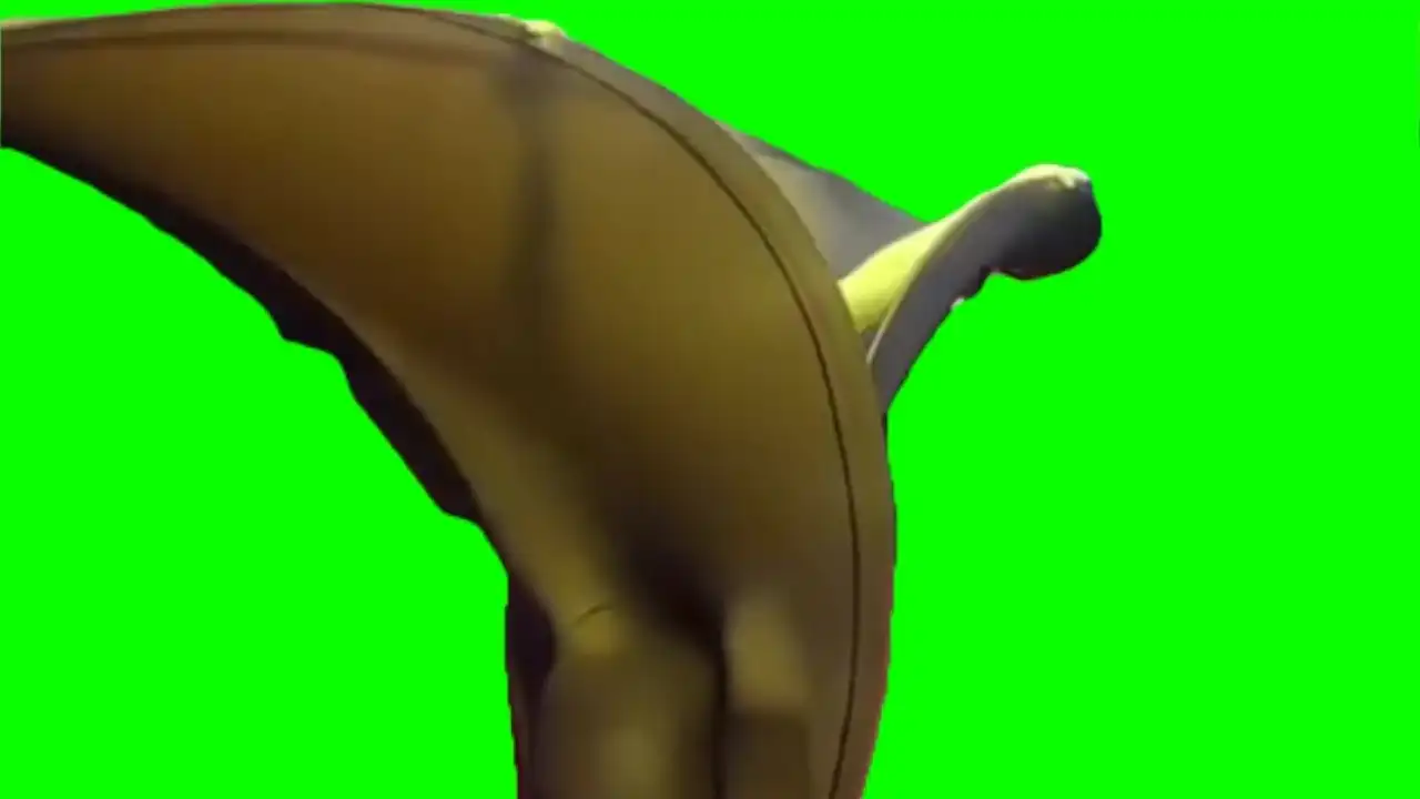 Banana slow motion Meme Green screen