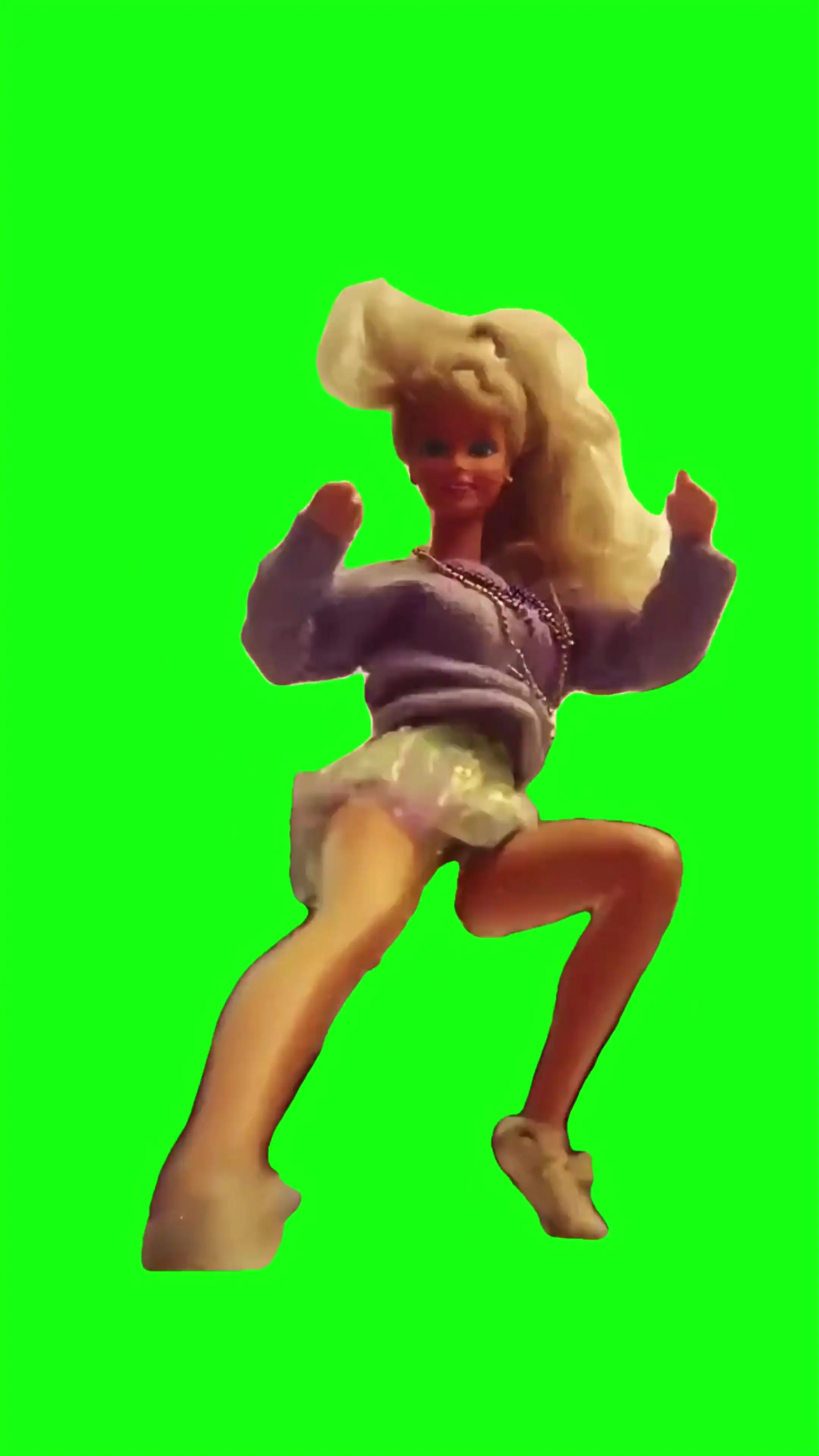 Barbie dancing Green Screen Meme