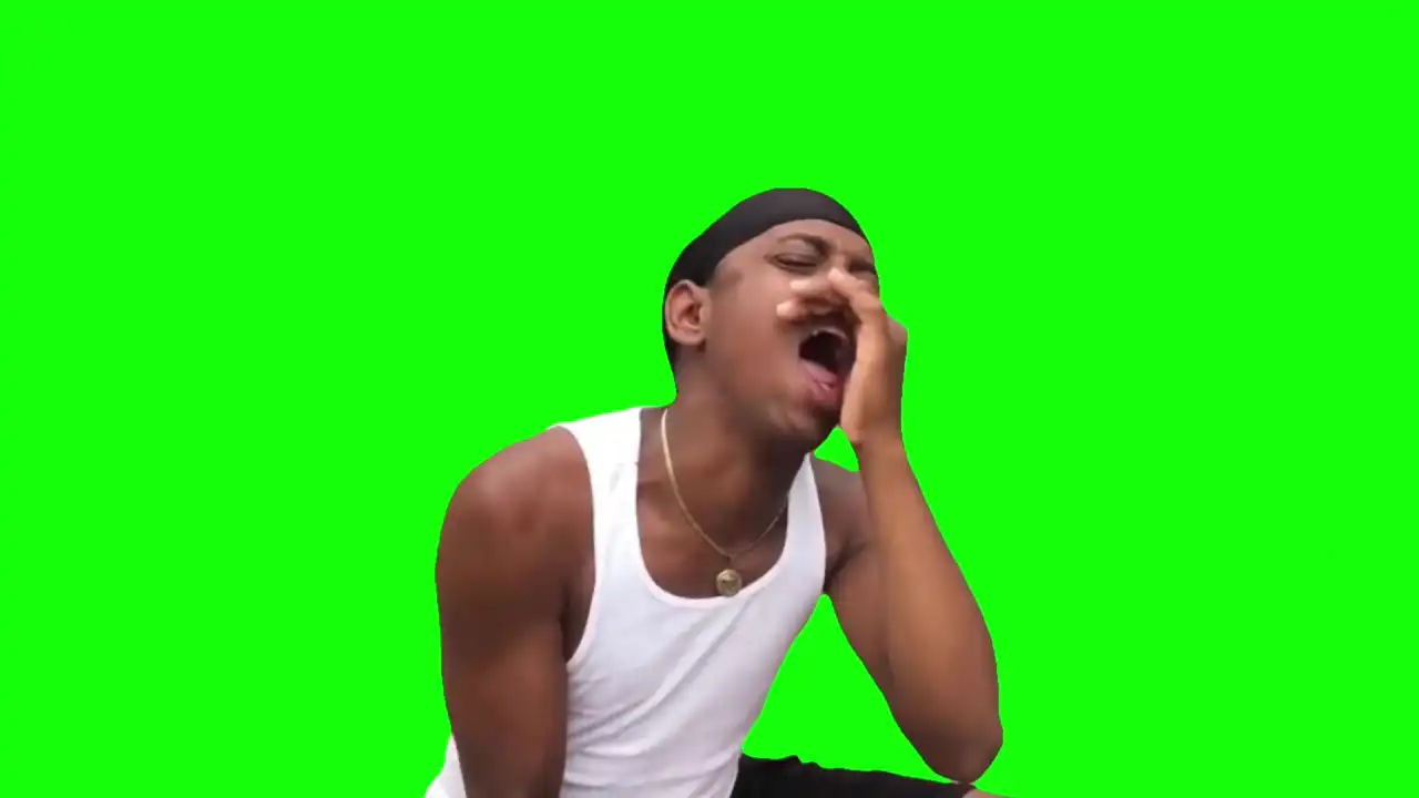 Barking Man meme Green screen
