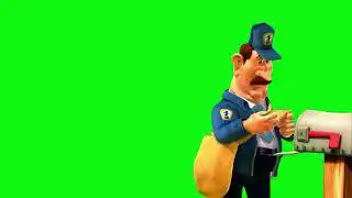 barnyard mailman green screen