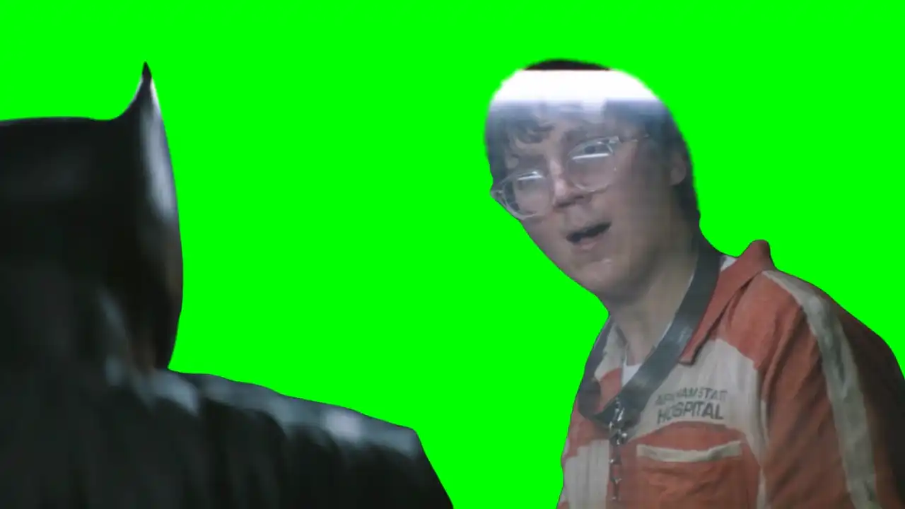 Batman screaming what have you done green screen