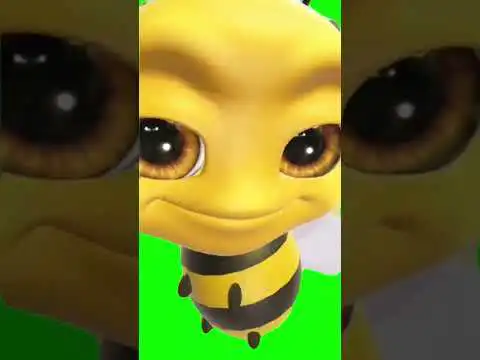 Bee Raising Eyebrows Green Screen