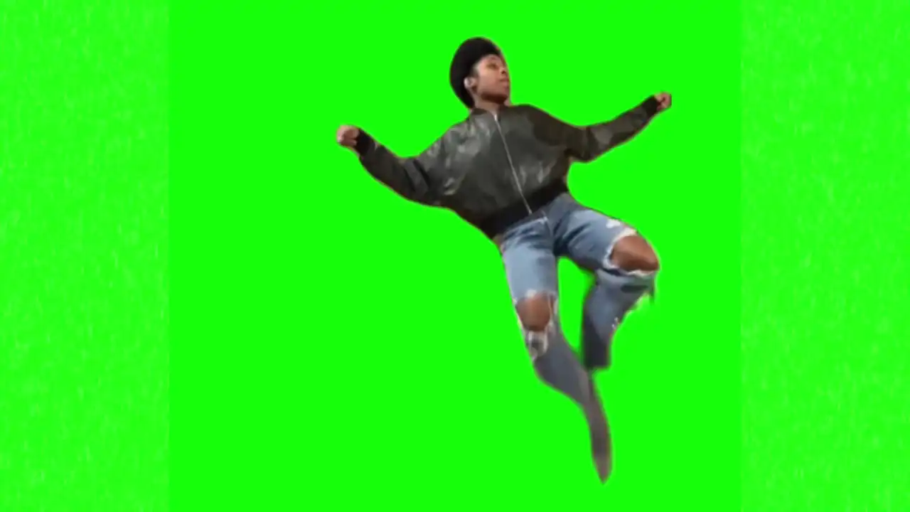 Beethoven can can silly dance trend green screen