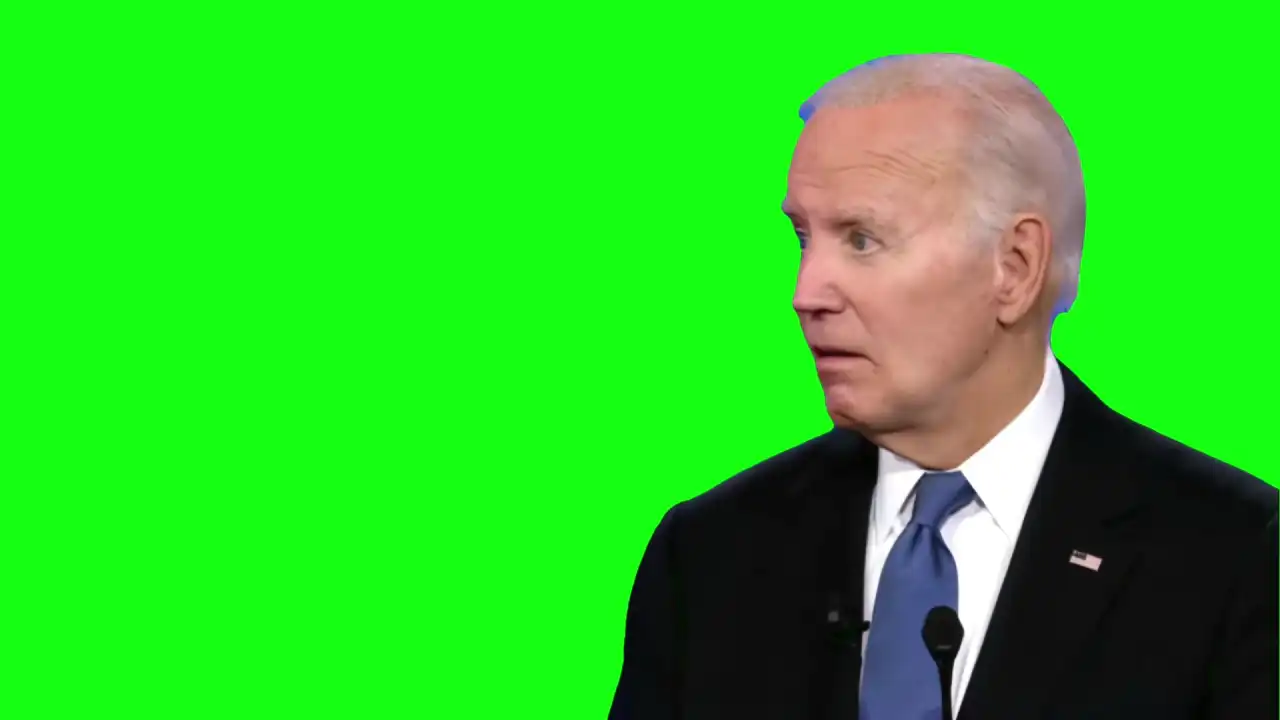 Biden confused meme Green Screen