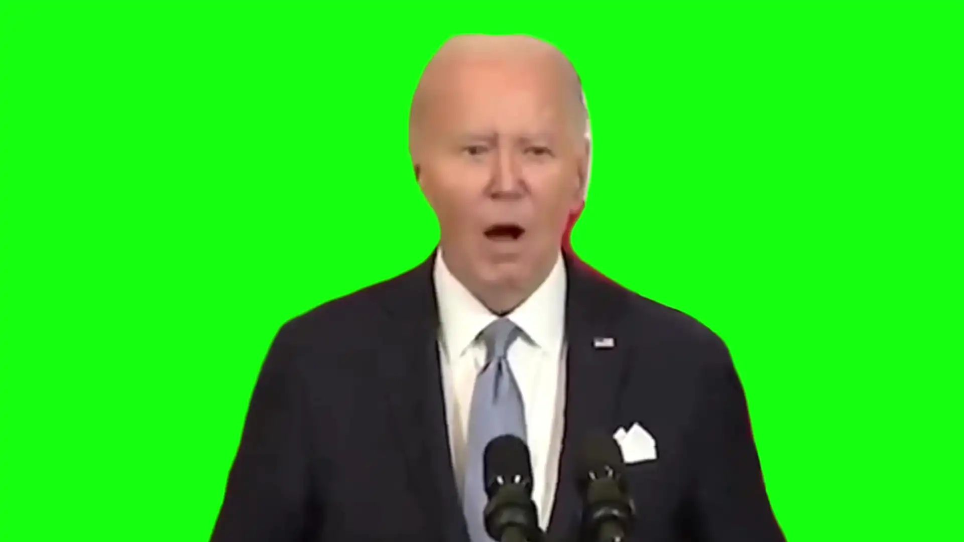 Biden farts loud meme Green Screen