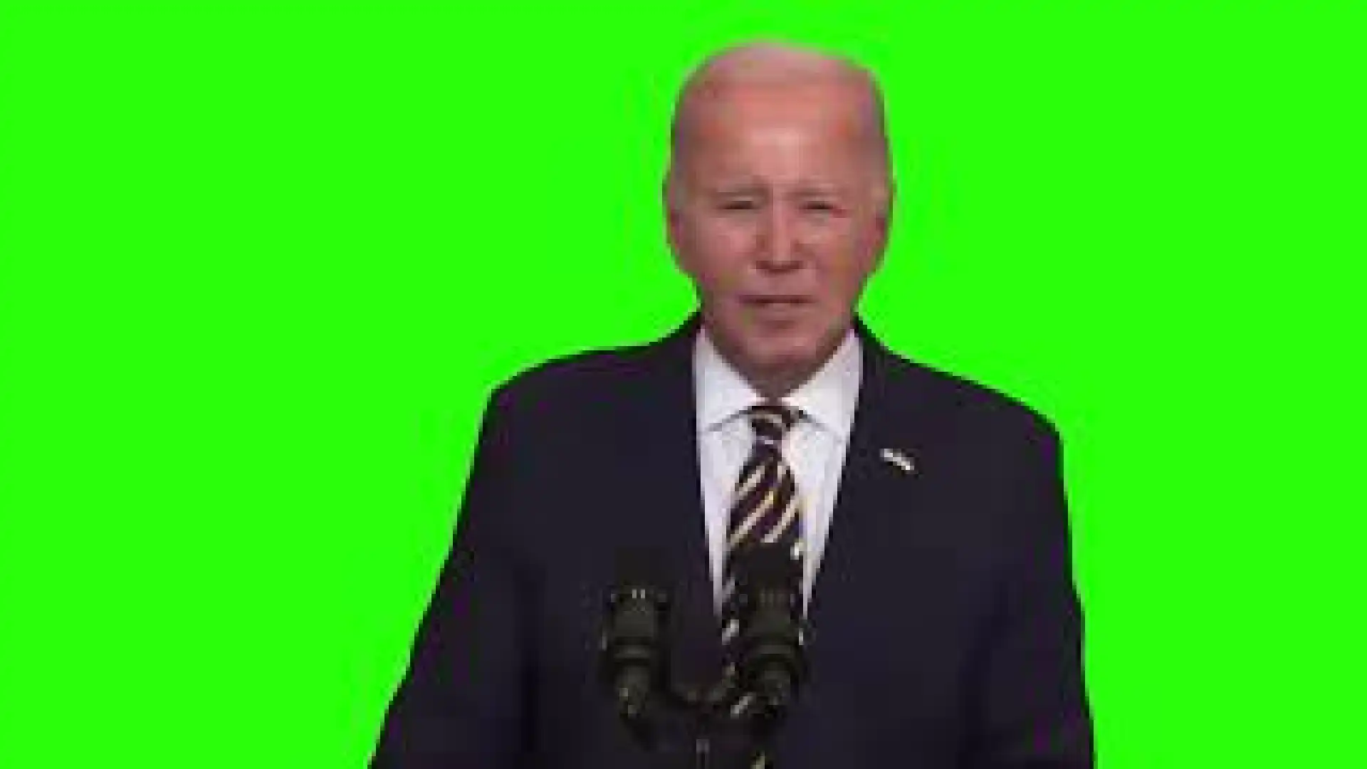 Biden The only reason the border is not secure is Donald Trump Green screen