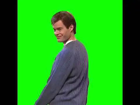 Bill Hader Dancing in a Box SNL Green Screen