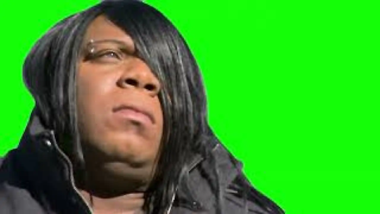 Black Emo Man MTV Catfish Meme Green screen