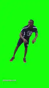 black man dancing Green Screen