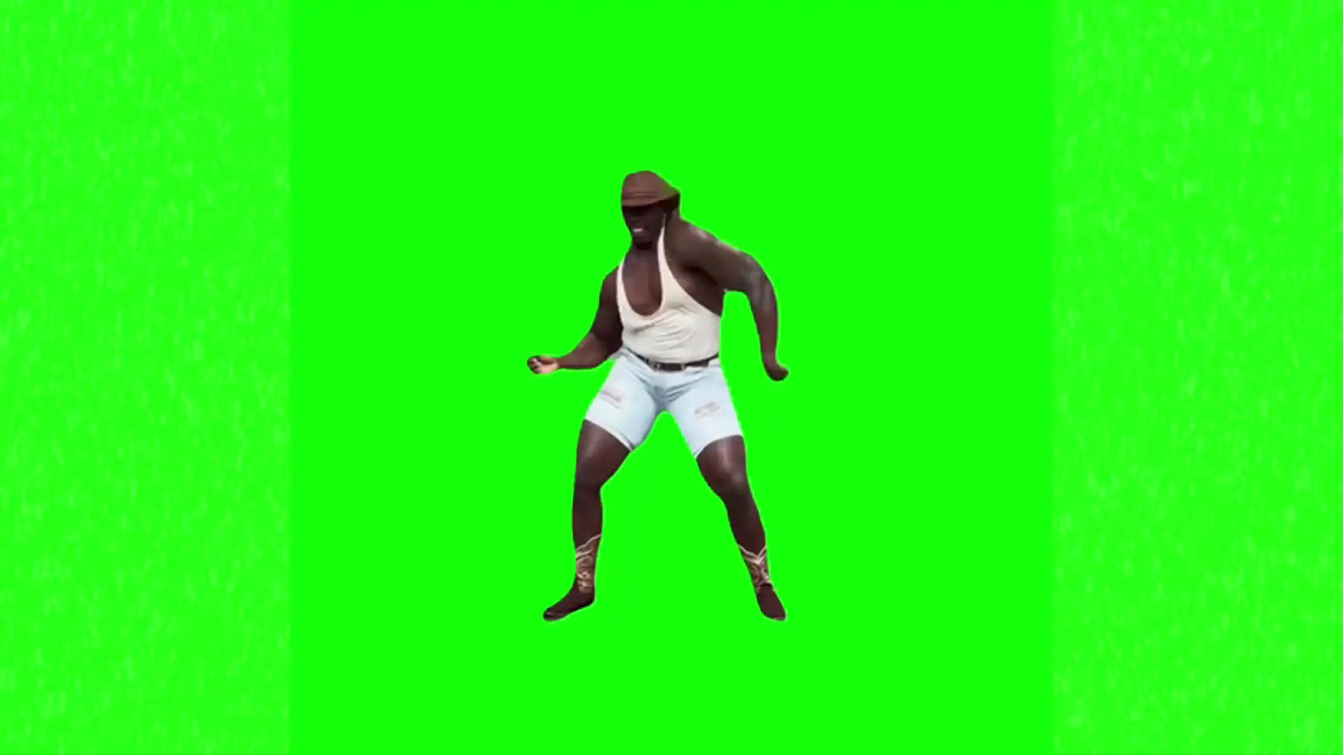 Black man dancing meme green screen