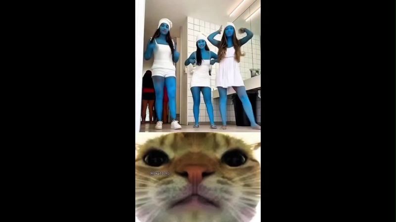 Blue Painted Girls Walk  Hilarious Funny Memes