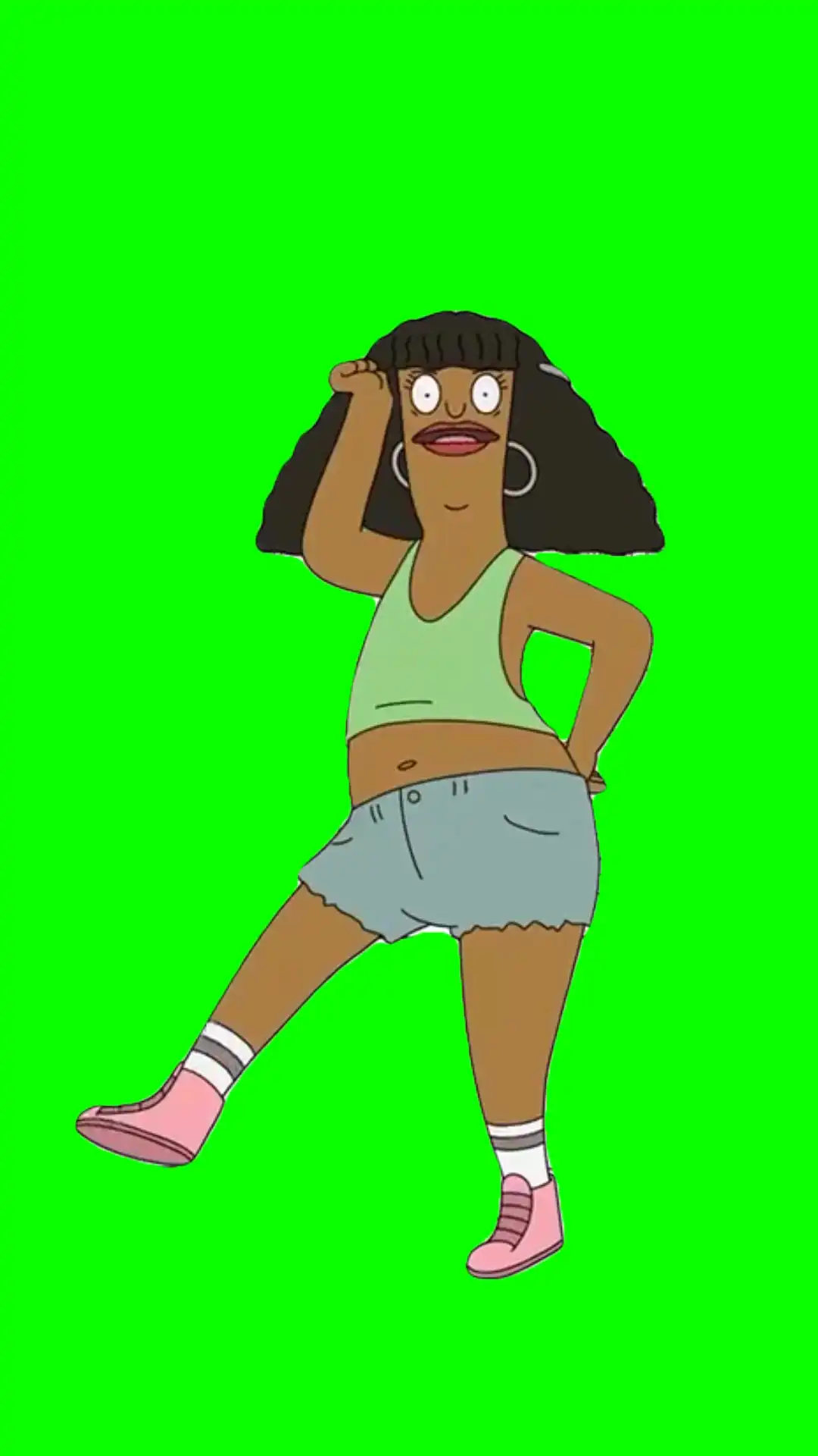 Bobs burger body dance meme green screen