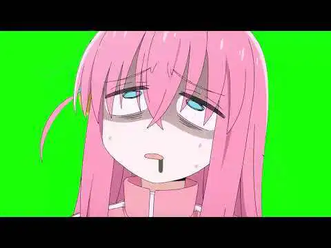 Bocchi The Rock Dying Hitori Green Screen