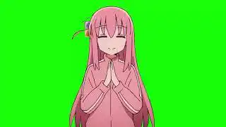 Bocchi The Rock Hitori Clapping Green Screen