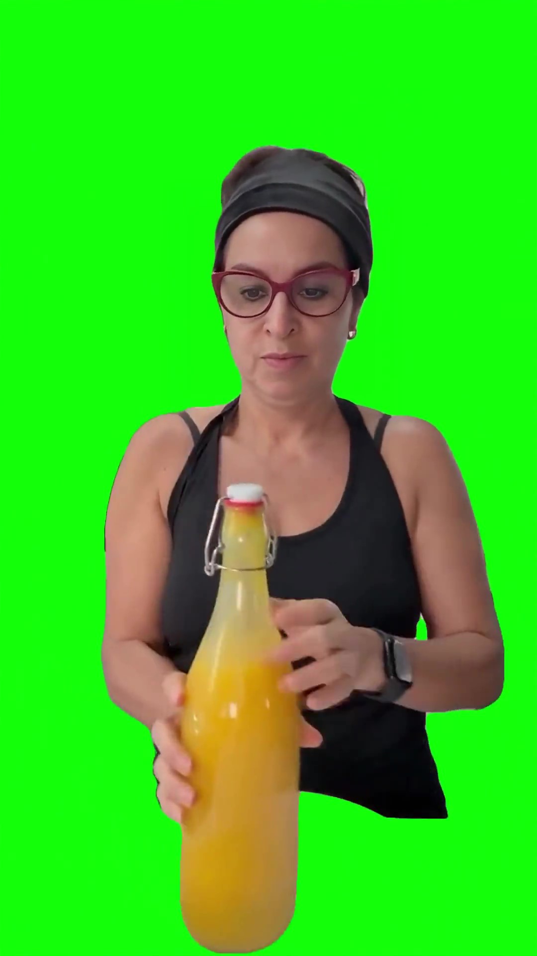 Bottle explodes meme Green Screen