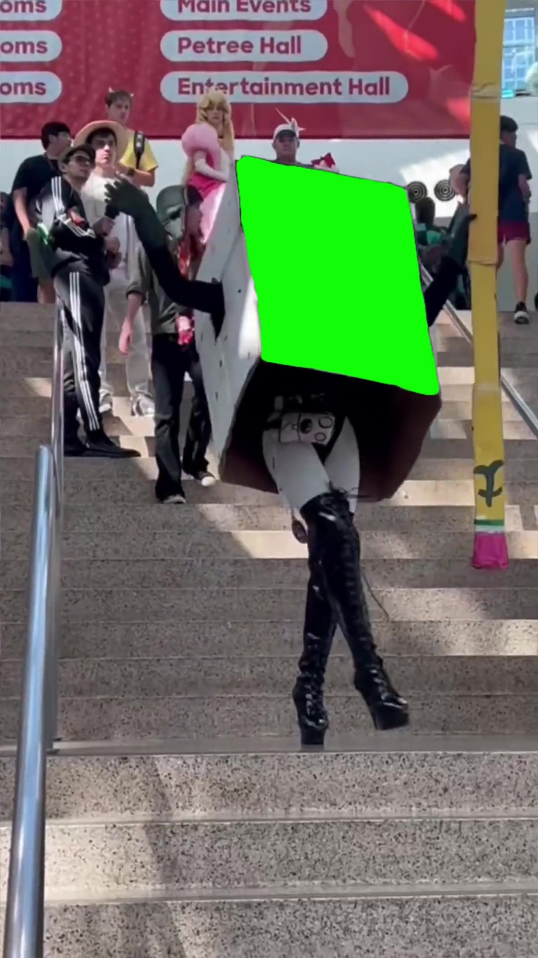 Boxed Face Green Screen Meme