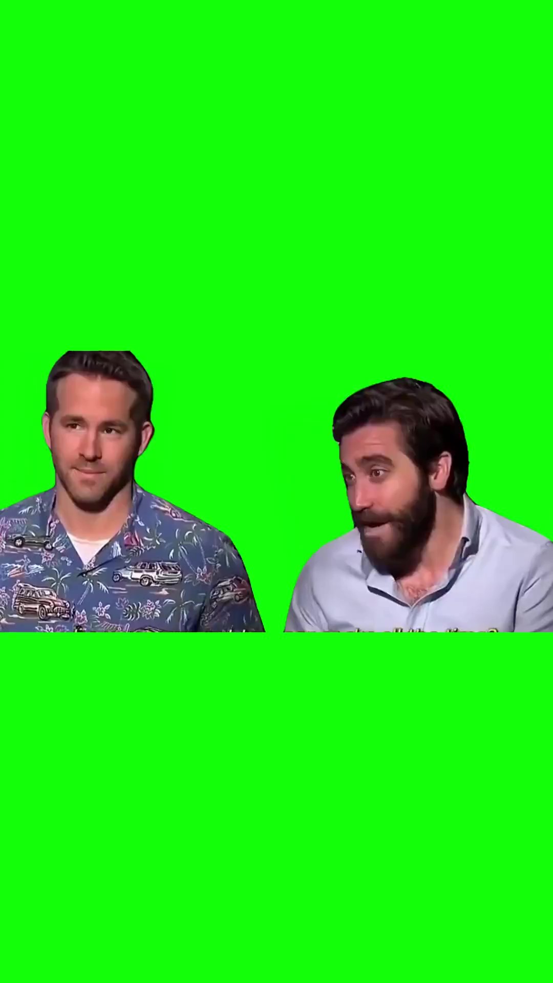 Boys excited Green Screen Meme