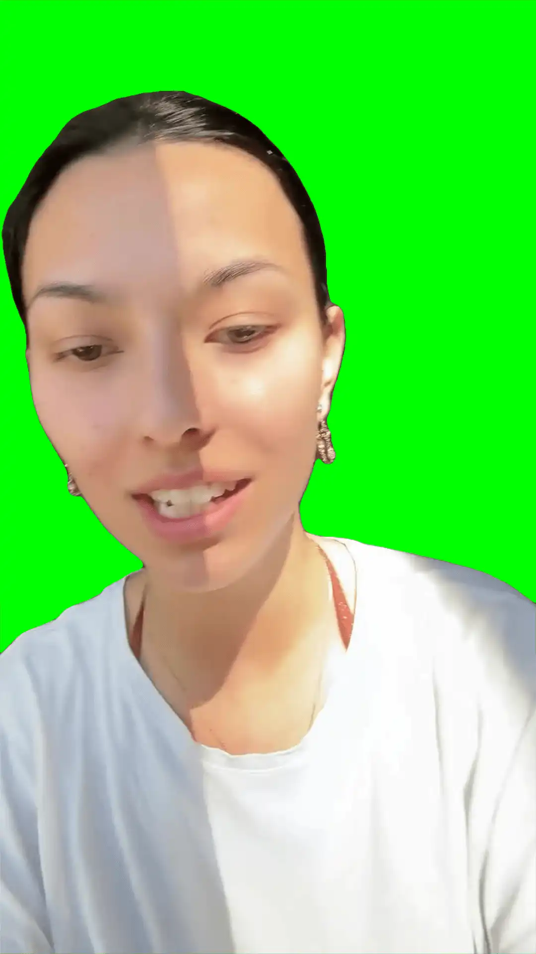 Brainrot girl oi oi remix green screen