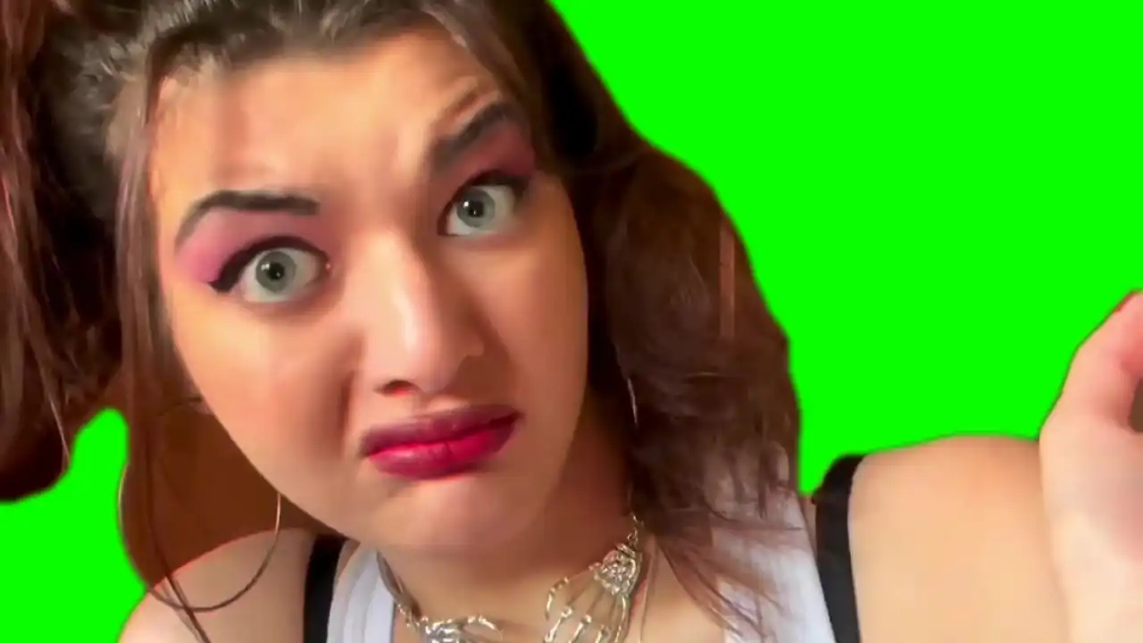 Brat reaction green screen