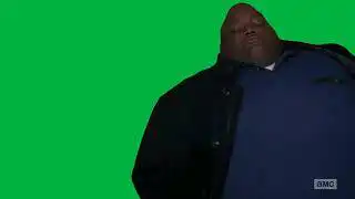 Breaking Bad Huell Laying On Money Green Screen
