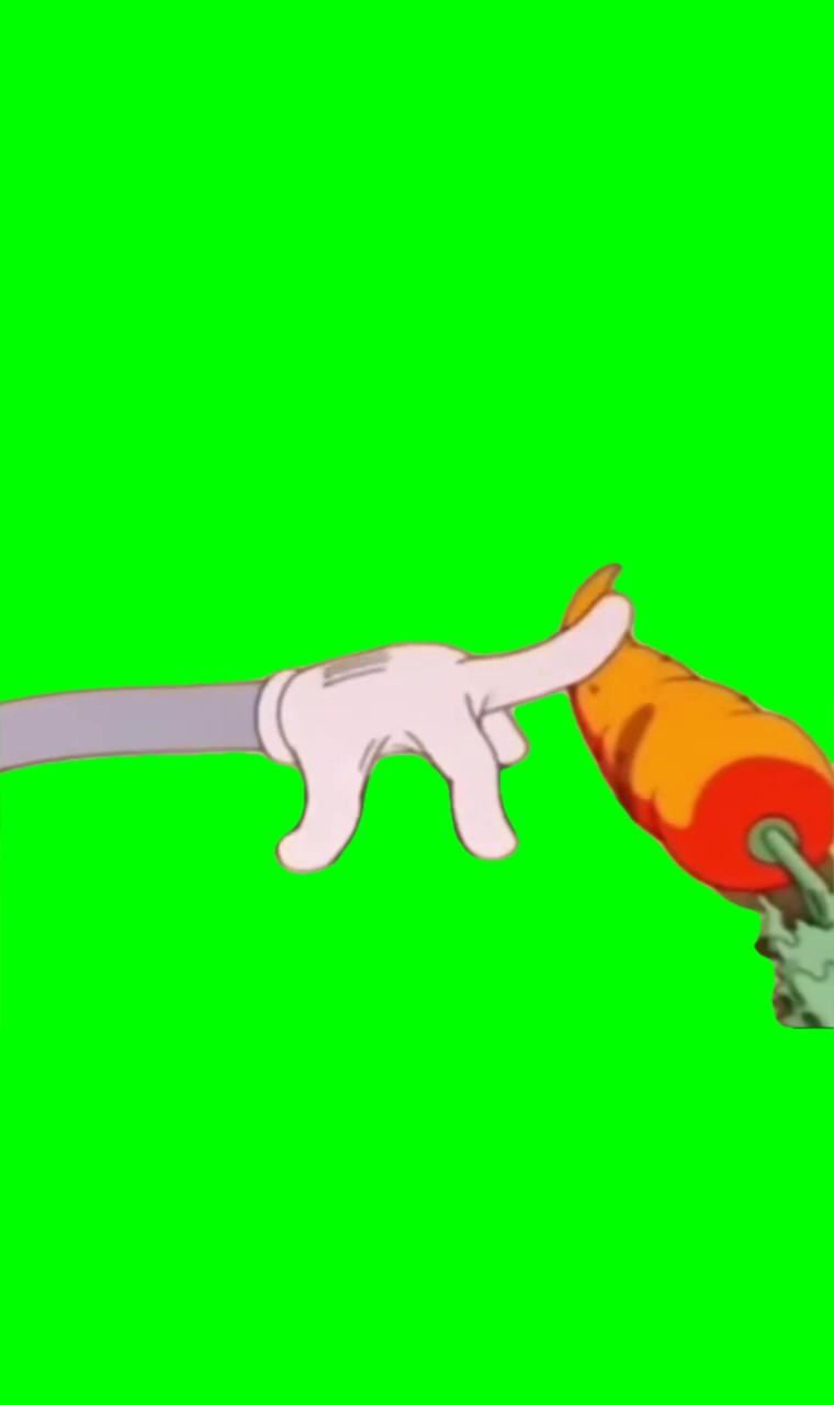 Bugs bunny Touching Carrot Meme Green Screen
