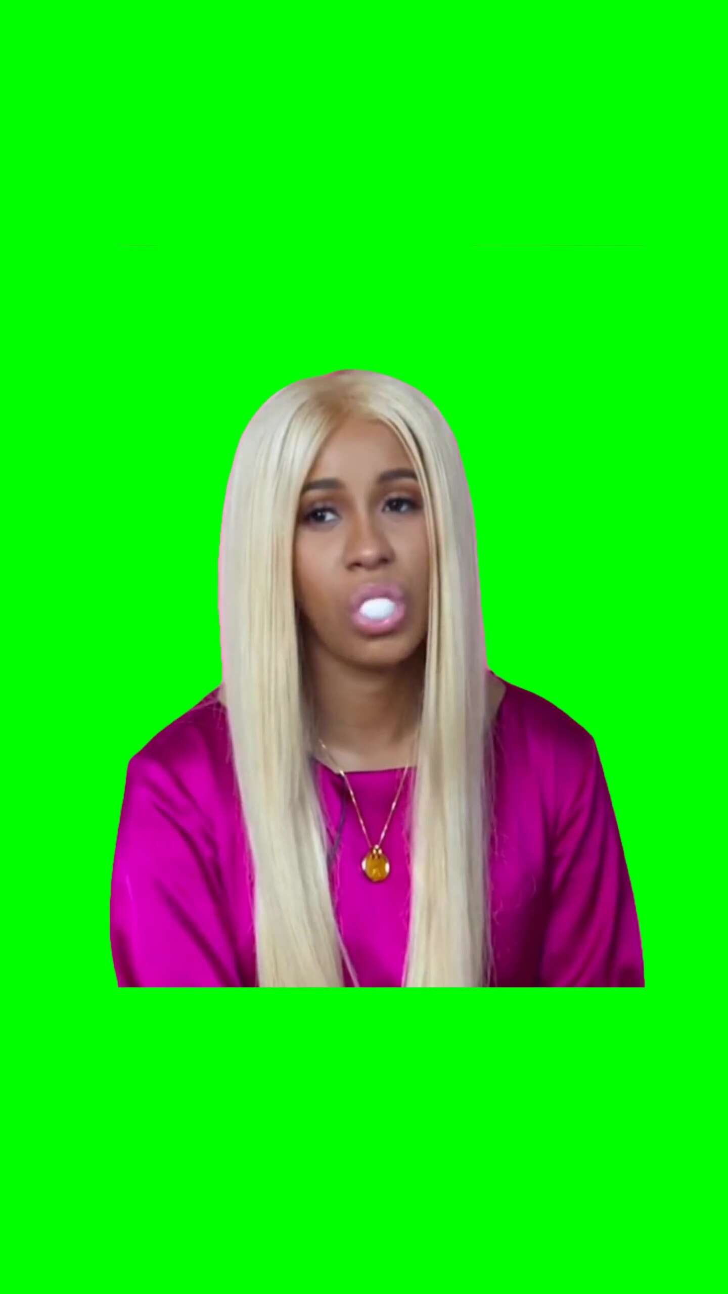 Cardi B Mood Green Screen Meme