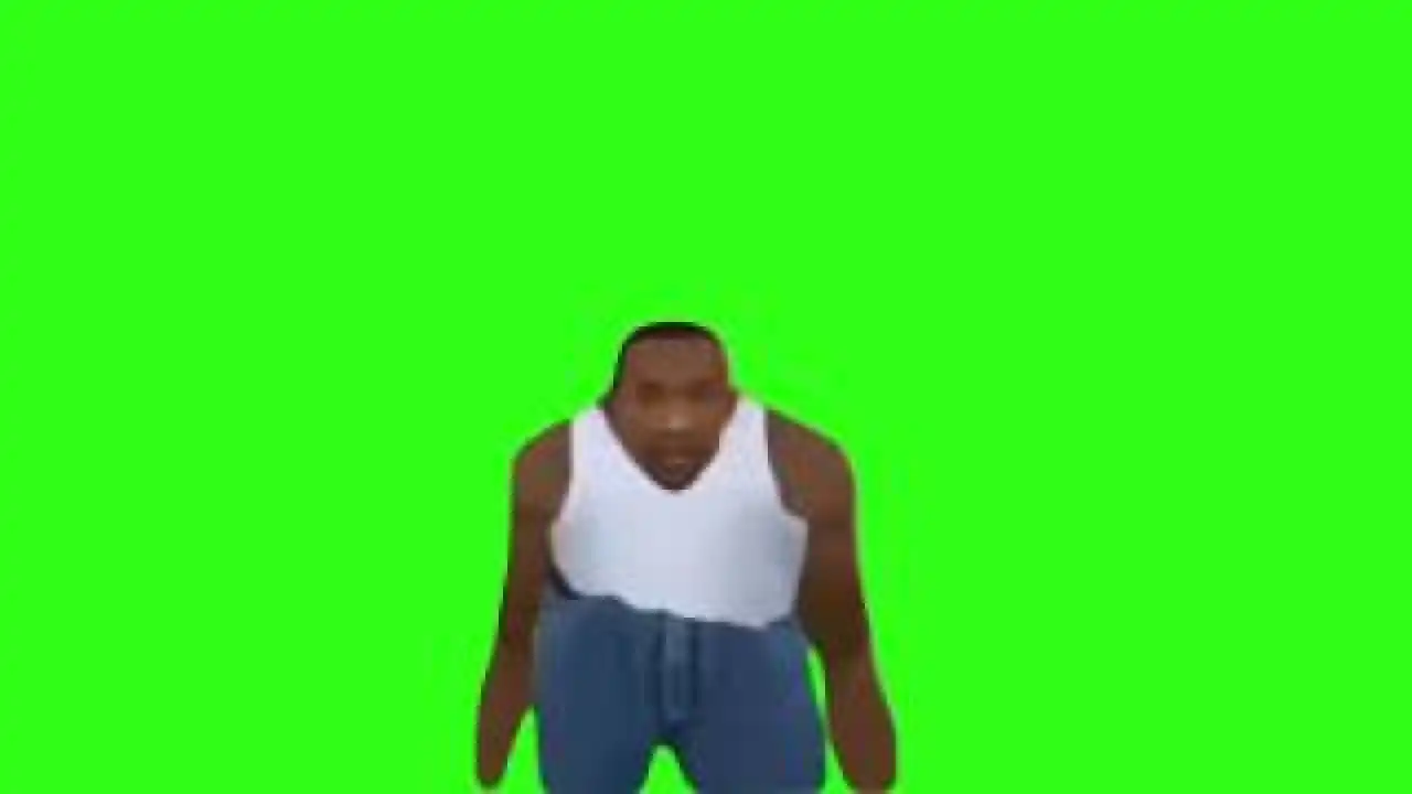 carl johnson Toyota meme Green Screen