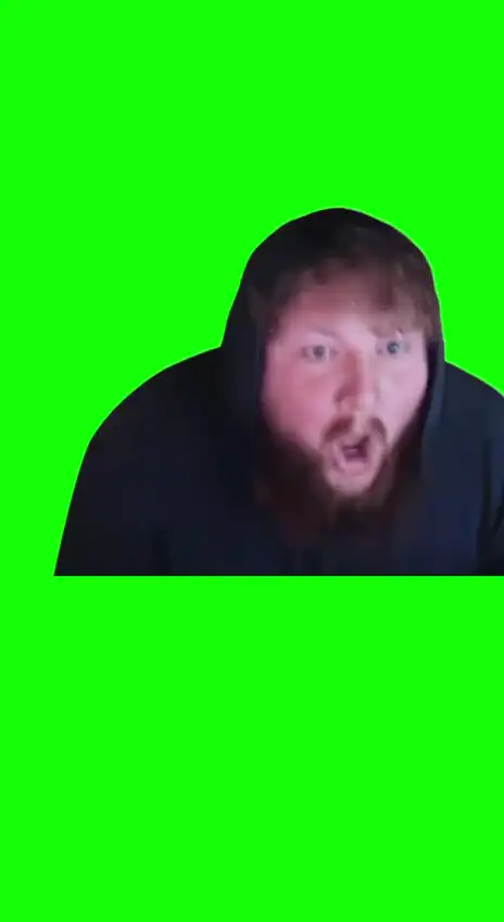 Caseoh this is a moment in history Green Screen Meme